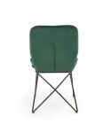 Halmar K454 krzesło ciemny zielony tkanina velvet / stal czarny Halmar K454 krzesło ciemny zielony tkanina velvet / stal czarny