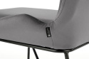 Halmar K454 krzesło popielaty tkanina velvet / stal czarny Halmar K454 krzesło popielaty tkanina velvet / stal czarny