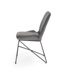 Halmar K454 krzesło popielaty tkanina velvet / stal czarny Halmar K454 krzesło popielaty tkanina velvet / stal czarny