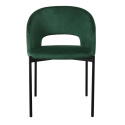 Halmar K455 krzesło ciemny zielony tkanina velvet / stelaż czarny Halmar K455 krzesło ciemny zielony tkanina velvet / stelaż czarny