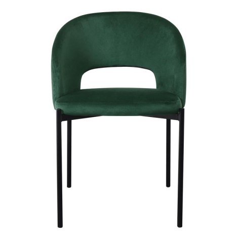 Halmar K455 krzesło ciemny zielony tkanina velvet / stelaż czarny Halmar K455 krzesło ciemny zielony tkanina velvet / stelaż czarny