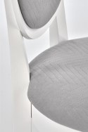 Halmar VELO krzesło drewniane kolor biały/ tap: tkanina popiel