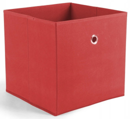 OD RĘKI Halmar WINNY szuflada czerwony składany pojemnik, kosz, na zabawki, dokumenty, bieliznę, czapki, szaliki