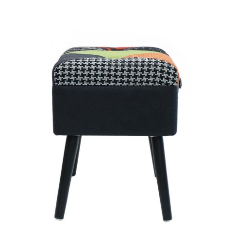 Intesi Pufa/Szafka Pils Duo Patchwork czarna kolorowa otwierana tapicerka tkanina nogi drewno sosnowe uchwyt ekoskóra Intesi Pufa/Szafka Pils Duo Patchwork czarna kolorowa otwierana tapicerka tkanina nogi drewno sosnowe uchwyt ekoskóra