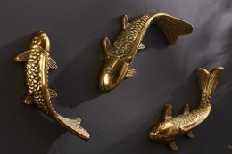 Invicta Interior INVICTA dekoracja ścienna FISHE KOI 3er antyczne złoto