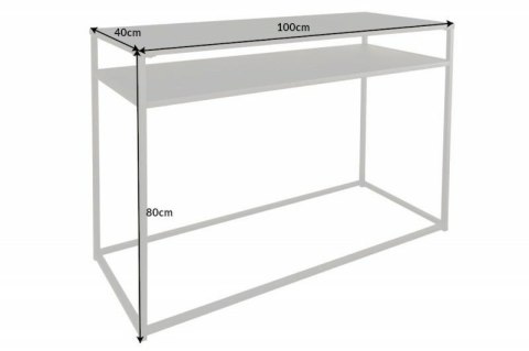 Invicta Interior INVICTA konsola DURE STELL 100cm czarna Invicta Interior INVICTA konsola DURE STELL 100cm czarna