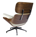 FOTEL OBROTOWY gabinetowy LOUNGE HM PREMIUM SZEROKI King Home BIAŁY SKÓRA WŁOSKA / ORZECH GIĘTE DREWNO stal lakierowana FOTEL OBROTOWY gabinetowy LOUNGE HM PREMIUM SZEROKI King Home BIAŁY SKÓRA WŁOSKA / ORZECH GIĘTE DREWNO stal lakierowana