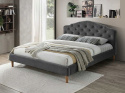 SIGNAL ŁÓŻKO DWUOSOBOWE CHLOE VELVET 160X200 SZARY/DĄB TAP. BLUVEL 14 ZAGŁÓWEK STELAŻ SIGNAL ŁÓŻKO DWUOSOBOWE CHLOE VELVET 160X200 SZARY/DĄB TAP. BLUVEL 14 ZAGŁÓWEK STELAŻ