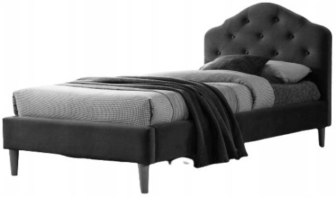 ŁÓŻKO POJEDYNCZE SIGNAL CHLOE VELVET 90X200 SZARY/DĄB TAP. BLUVEL 14 STELAŻ ZAGŁÓWEK ŁÓŻKO POJEDYNCZE SIGNAL CHLOE VELVET 90X200 SZARY/DĄB TAP. BLUVEL 14 STELAŻ ZAGŁÓWEK