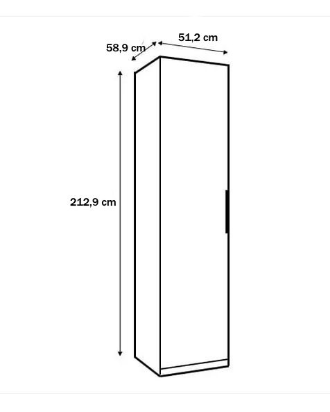 Meble Forte CADIXO CDXS81-D30 Szafa ubraniowa Dąb Sonoma Meble Forte CADIXO CDXS81-D30 Szafa ubraniowa Dąb Sonoma