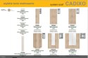 Meble Forte CADIXO CDXS82-D30 Szafa ubraniowa dwudrzwiowa Dąb sonoma Meble Forte CADIXO CDXS82-D30 Szafa ubraniowa dwudrzwiowa Dąb sonoma
