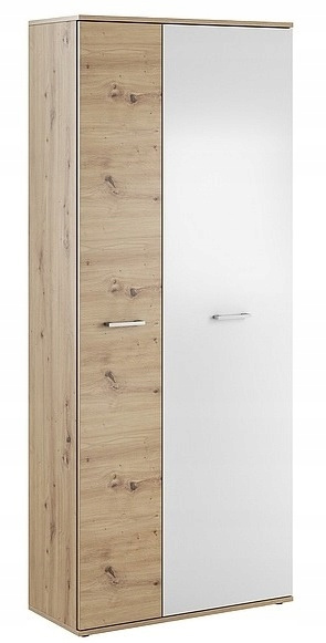 SIGNAL PRZEDPOKÓJ ZESTAW P-011 LAMINAT DĄB ARTISAN /BIAŁY MAT - garderoba do przedpokoju z szafą, wieszak, lustro i komoda SIGNAL PRZEDPOKÓJ ZESTAW P-011 LAMINAT DĄB ARTISAN /BIAŁY MAT - garderoba do przedpokoju z szafą, wieszak, lustro i komoda