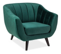 SIGNAL FOTEL ELITE 1 VELVET ZIELONY BLUVEL 78 / WENGE (T)