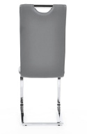 SIGNAL KRZESŁO H790 płozy CHROM/ SZARY EKOSKÓRA SIGNAL KRZESŁO H790 płozy CHROM/ SZARY EKOSKÓRA