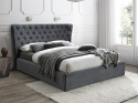 SIGNAL ŁÓŻKO DWUOSOBOWE CARVEN VELVET 160x200 KOLOR SZARY TAPICERKA BLUVEL 14 ZAGŁÓWEK STELAŻ SIGNAL ŁÓŻKO DWUOSOBOWE CARVEN VELVET 160x200 KOLOR SZARY TAPICERKA BLUVEL 14 ZAGŁÓWEK STELAŻ