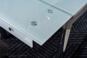 SIGNAL STÓŁ GD082 SZKŁO HARTOWANE BIAŁY / METAL CHROMOWANY 80(131)x80 SIGNAL STÓŁ GD082 SZKŁO HARTOWANE BIAŁY / METAL CHROMOWANY 80(131)x80