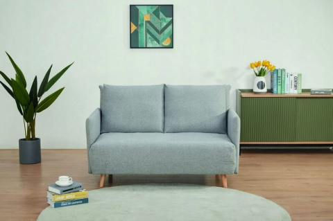 SIGNAL SOFA KANAPA WILLY ROZKŁADANA Z FUNKCJĄ SPANIA TKANINA SZARY TAP.137/ DREWNO BUK do salonu pokoju dla gości SIGNAL SOFA KANAPA WILLY ROZKŁADANA Z FUNKCJĄ SPANIA TKANINA SZARY TAP.137/ DREWNO BUK do salonu pokoju dla gości