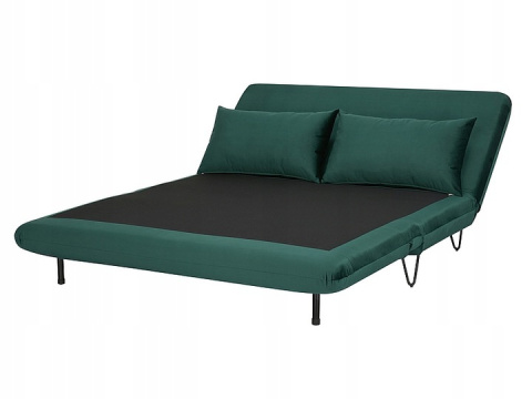 SOFA KANAPA ROZKŁADANA Z FUNKCJĄ SPANIA ZENIA SIGNAL TKANINA VELVET ZIELONY TAP.189/ METAL CZARNY SOFA KANAPA ROZKŁADANA Z FUNKCJĄ SPANIA ZENIA SIGNAL TKANINA VELVET ZIELONY TAP.189/ METAL CZARNY