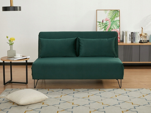 SOFA KANAPA ROZKŁADANA Z FUNKCJĄ SPANIA ZENIA SIGNAL TKANINA VELVET ZIELONY TAP.189/ METAL CZARNY SOFA KANAPA ROZKŁADANA Z FUNKCJĄ SPANIA ZENIA SIGNAL TKANINA VELVET ZIELONY TAP.189/ METAL CZARNY