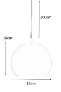 FRANDSEN lampa wisząca w kształcie kuli BALL S kolor miedziany wykończenie lustrzane FRANDSEN lampa wisząca w kształcie kuli BALL S kolor miedziany wykończenie lustrzane