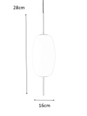 Frandsen FRANDSEN lampa wisząca SILK S - metal kolor mosiądz, szkło biały E14