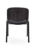 Halmar ISO krzesło konferencyjne C11 czarny tapicerowane tkanina, stal Sztaplowanie