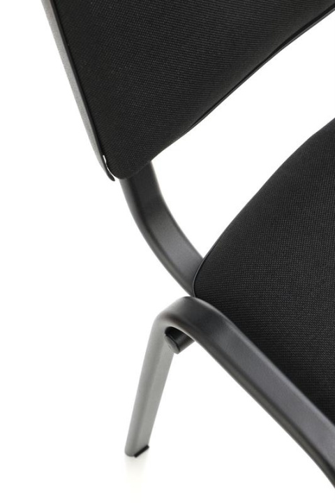 Halmar ISO krzesło konferencyjne C11 czarny tapicerowane tkanina, stal Sztaplowanie Halmar ISO krzesło konferencyjne C11 czarny tapicerowane tkanina, stal Sztaplowanie