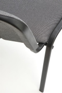 Halmar ISO krzesło C73 szary tkanina / stal lakierowana możliwość sztaplowania
