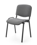 Halmar ISO krzesło C73 szary tkanina / stal lakierowana możliwość sztaplowania