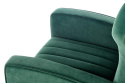 Halmar VARIO fotel wypoczynkowy ciemny zielony tkanina velvet / stal chromowana Halmar VARIO fotel wypoczynkowy ciemny zielony tkanina velvet / stal chromowana