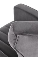Halmar VARIO fotel wypoczynkowy popielaty tkanina velvet / stal chromowana Halmar VARIO fotel wypoczynkowy popielaty tkanina velvet / stal chromowana