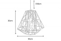 Invicta Interior INVICTA lampa wisząca CAGE S czarny nowoczesna i stylowa