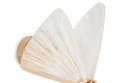 King Home Kinkiet BUTTERFLY S LED różowe złoto metal akryl transparentny