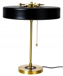 King Home Lampa biurkowa stołowa ARTE czarno złota - aluminium metal przesłona szkło mleczne 3 x E14 King Home Lampa biurkowa stołowa ARTE czarno złota - aluminium metal przesłona szkło mleczne 3 x E14