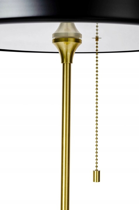 King Home Lampa biurkowa stołowa ARTE czarno złota - aluminium metal przesłona szkło mleczne 3 x E14 King Home Lampa biurkowa stołowa ARTE czarno złota - aluminium metal przesłona szkło mleczne 3 x E14