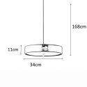 King Home Lampa wisząca ARTE czarna - aluminium metal złoty tworzywo 3xE14