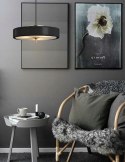 King Home Lampa wisząca ARTE czarna - aluminium metal złoty tworzywo 3xE14