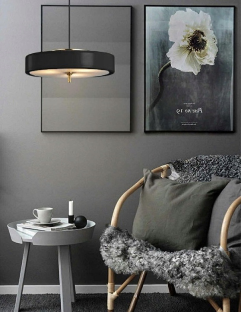 King Home Lampa wisząca ARTE czarna - aluminium metal złoty tworzywo 3xE14 King Home Lampa wisząca ARTE czarna - aluminium metal złoty tworzywo 3xE14