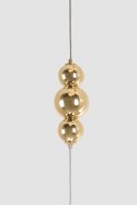 King Home Lampa wisząca LED BUTTERFLY DISC 5 różowe złoto metal transparentny akryl King Home Lampa wisząca LED BUTTERFLY DISC 5 różowe złoto metal transparentny akryl