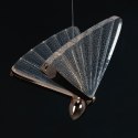 King Home Lampa wisząca LED BUTTERFLY DISC 5 różowe złoto metal transparentny akryl King Home Lampa wisząca LED BUTTERFLY DISC 5 różowe złoto metal transparentny akryl