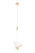 King Home Lampa wisząca LED BUTTERFLY L różowe złoto metal transparentny akryl King Home Lampa wisząca LED BUTTERFLY L różowe złoto metal transparentny akryl