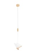 King Home Lampa wisząca LED BUTTERFLY S metal różowe złoto akryl transparentny King Home Lampa wisząca LED BUTTERFLY S metal różowe złoto akryl transparentny