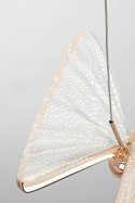 King Home Lampa wisząca LED BUTTERFLY S metal różowe złoto akryl transparentny King Home Lampa wisząca LED BUTTERFLY S metal różowe złoto akryl transparentny