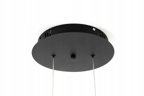 King Home Lampa wisząca sufitowa LED CIRCULO 100 kształt okręgu czarna metal aluminium King Home Lampa wisząca sufitowa LED CIRCULO 100 kształt okręgu czarna metal aluminium