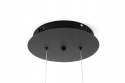King Home Lampa wisząca sufitowa LED CIRCULO 80 czarna metal aluminium King Home Lampa wisząca sufitowa LED CIRCULO 80 czarna metal aluminium