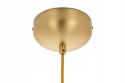 King Home Lampa wisząca LORO 1 CIRCLE - LED złota metal klosz w kształcie ptaka tworzywo PP biały