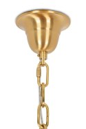 King Home Lampa wisząca TIFFANY różowa mosiądz /naturaln strusie pióra którymi można regulować kształt lampy oraz wysokość 18xG9