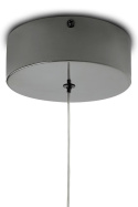 King Home Lampa wisząca sufitowa LED VISTA 40 czarny chrom stal polerowana osłona akryl King Home Lampa wisząca sufitowa LED VISTA 40 czarny chrom stal polerowana osłona akryl