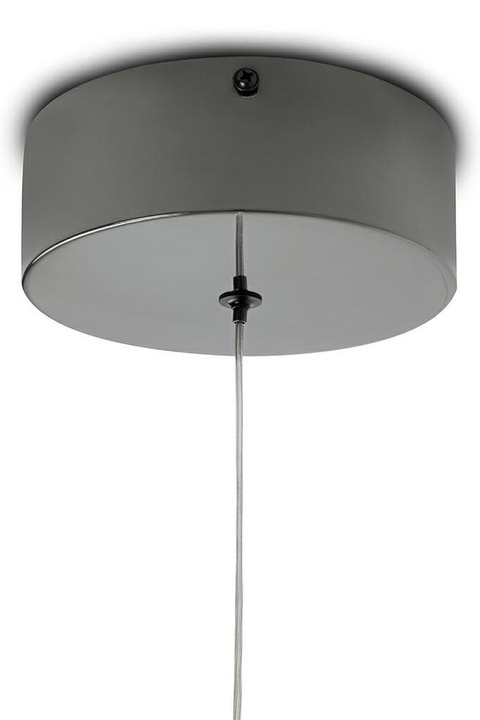 King Home Lampa wisząca sufitowa LED VISTA 40 czarny chrom stal polerowana osłona akryl King Home Lampa wisząca sufitowa LED VISTA 40 czarny chrom stal polerowana osłona akryl