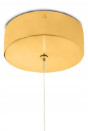 King Home Lampa wisząca sufitowa LED VISTA 40 złoty chrom stal polerowana akrylowa osłona